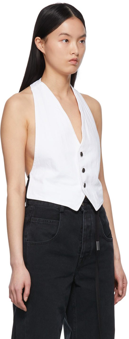 Ann Demeulemeester White Monique Vest Ann Demeulemeester