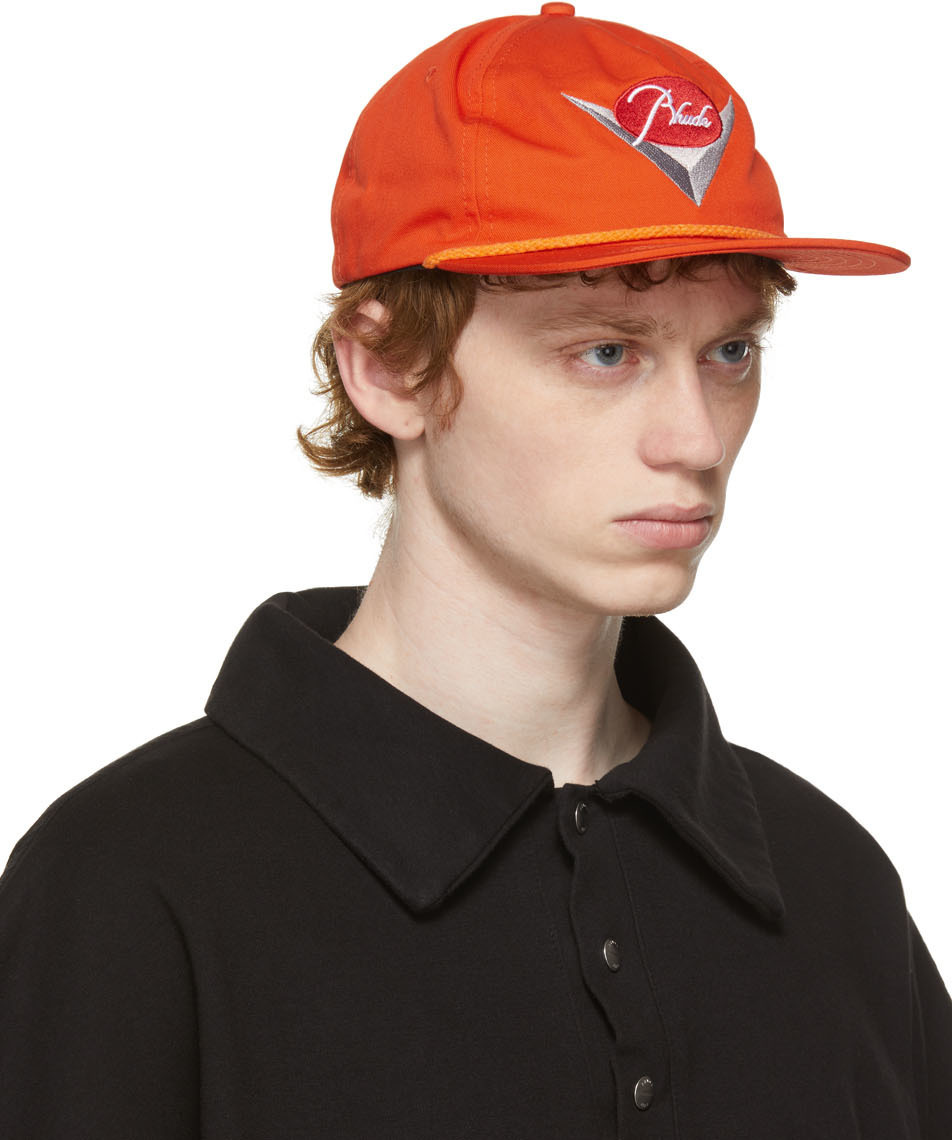 rhude orange hat