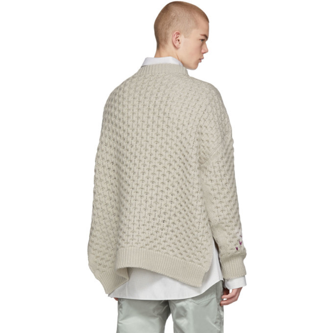 Brown Argyle Knit Sweater Raf Simons