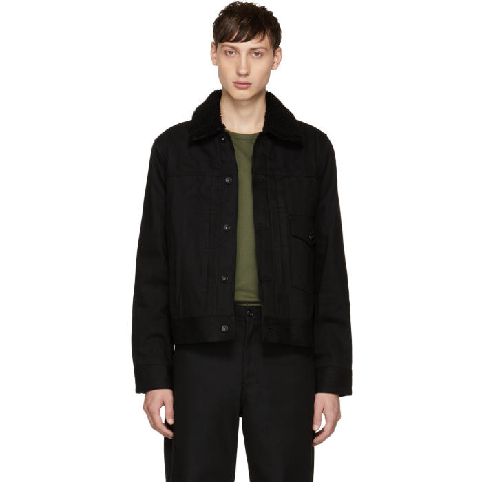 Rag and Bone Black Denim Bartack Jacket Rag and Bone