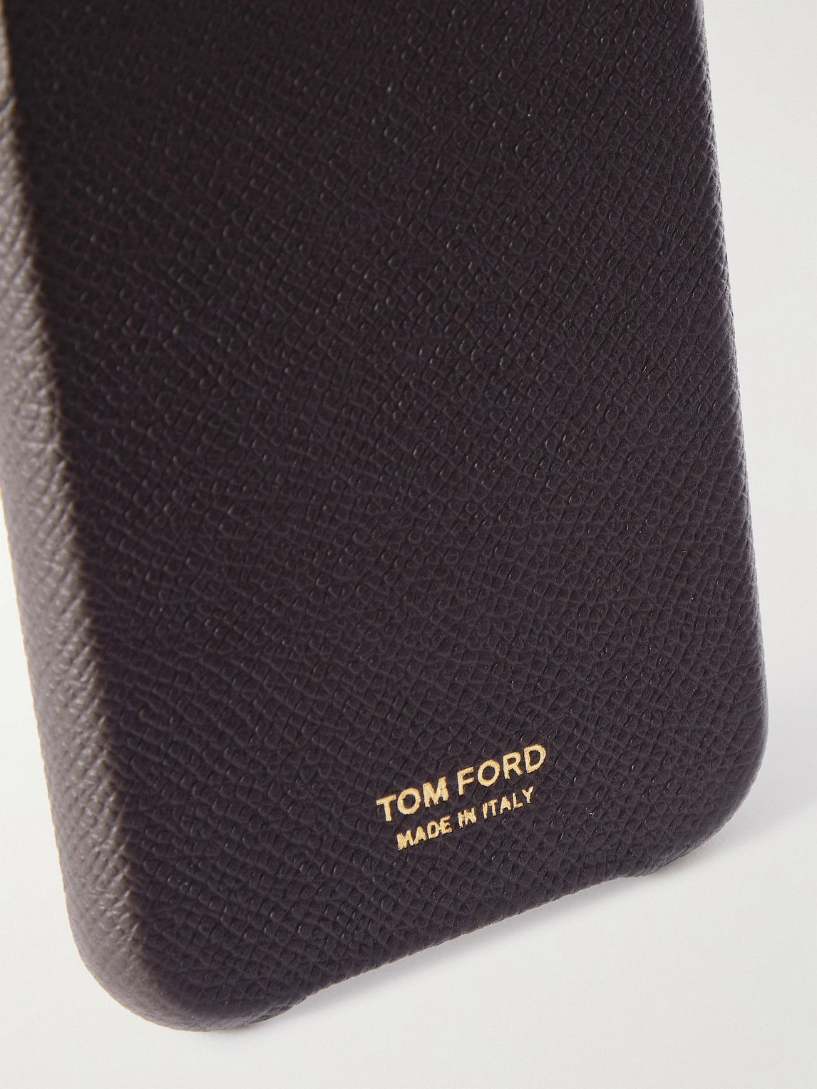 TOM FORD - Full-Grain Leather iPhone 12 Pro Case TOM FORD