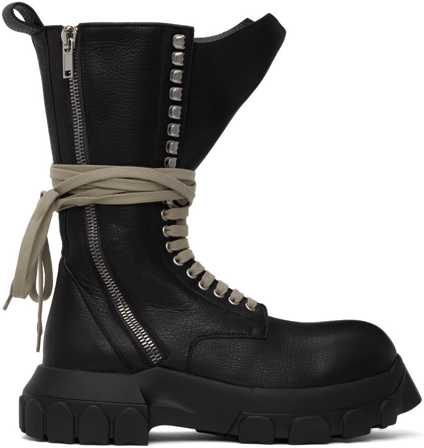 Rick Owens Lace-Up Tractor Boots Rick Owens