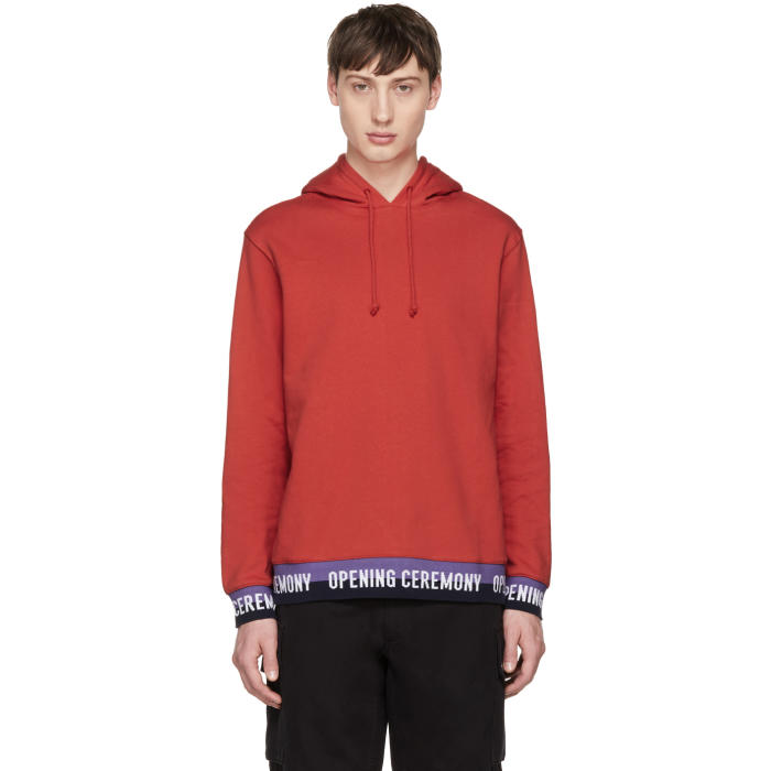 opening ceremony elastic logo hoodie