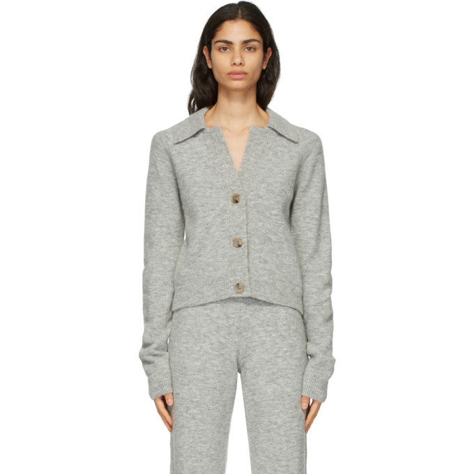 Nanushka Grey Cade Cardigan Nanushka