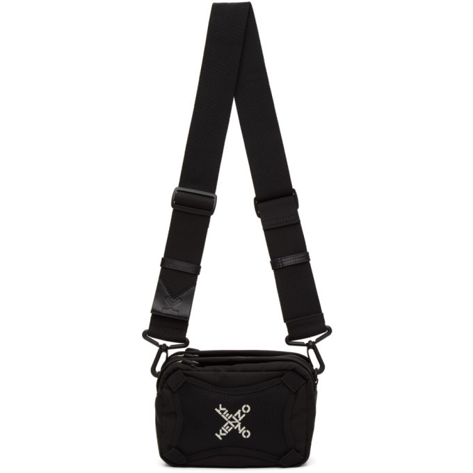 Kenzo Black Sport Logo Crossbody Bag Kenzo