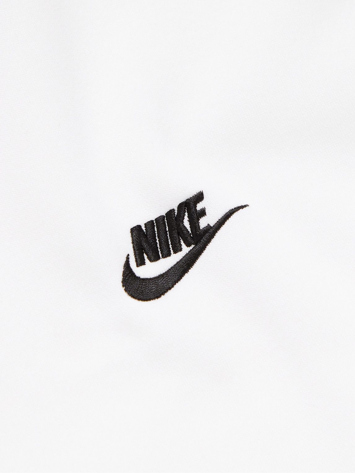 Nike - NSW Logo-Embroidered Cotton-Blend Jersey Sweatshirt - White Nike