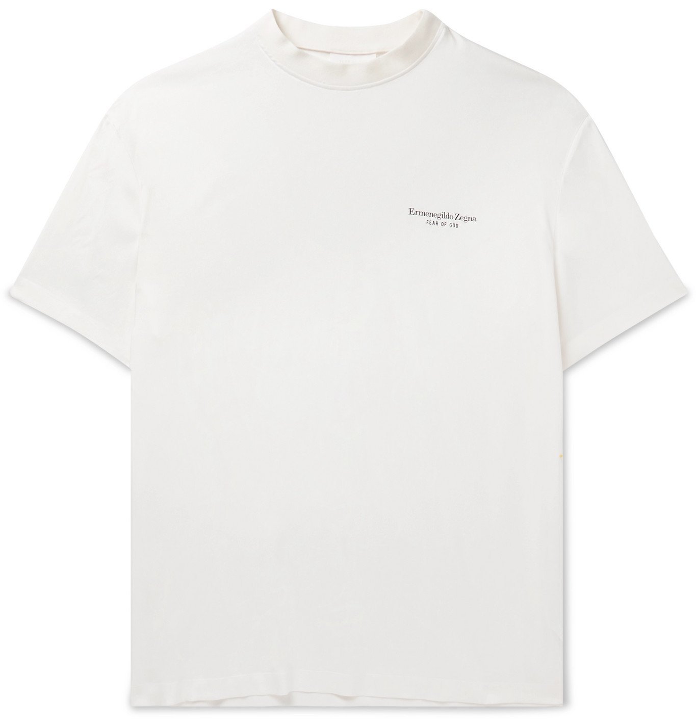 Fear of God Ermenegildo Zegna Black Oversized Logo Long Sleeve T ...