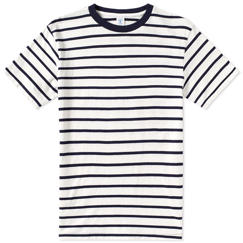 Velva Sheen Uneven Stripe Tee Velva Sheen