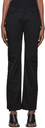 032c Black Organic Cotton Trousers