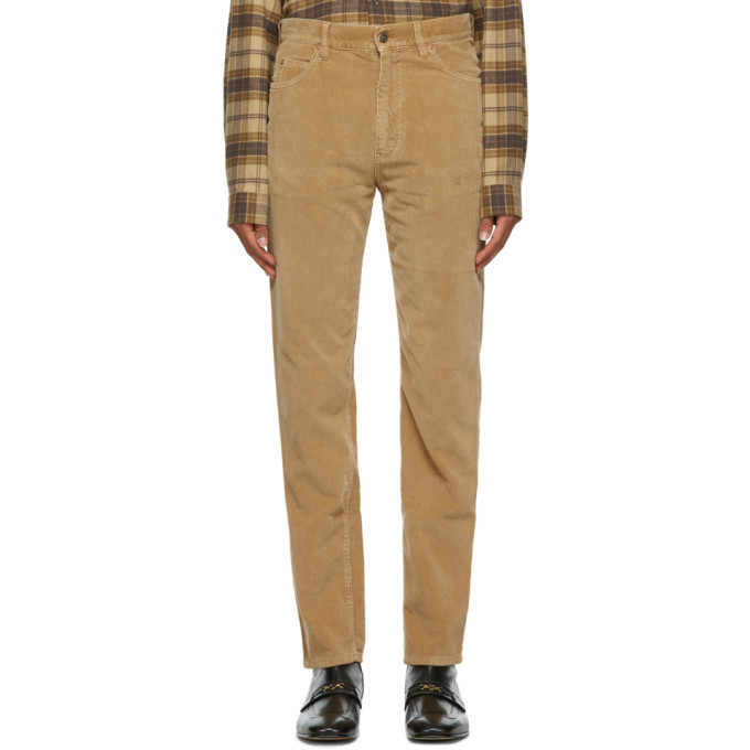 Gucci Brown Washed Velvet Corduroy 