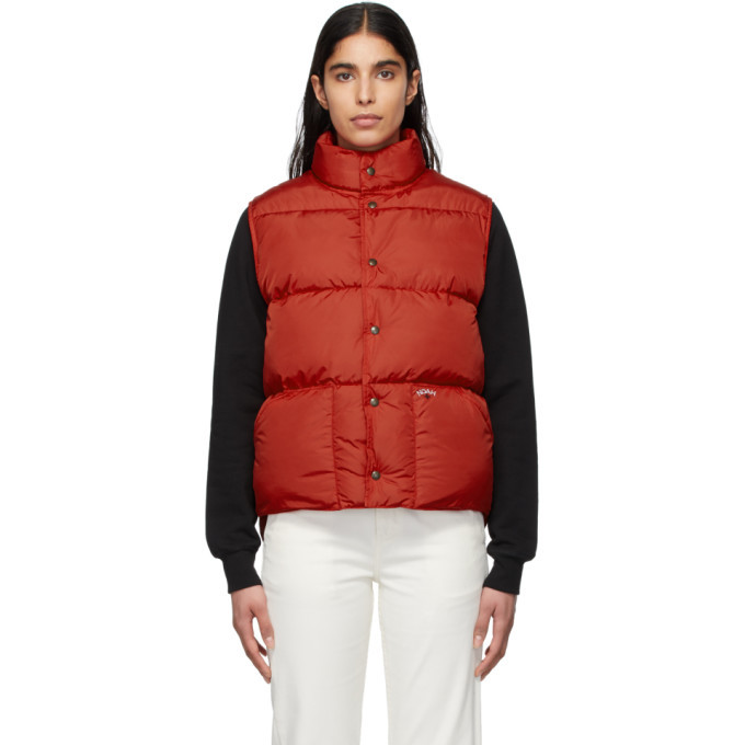 Noah NYC Red Cashball Down Puffer Vest Noah NYC