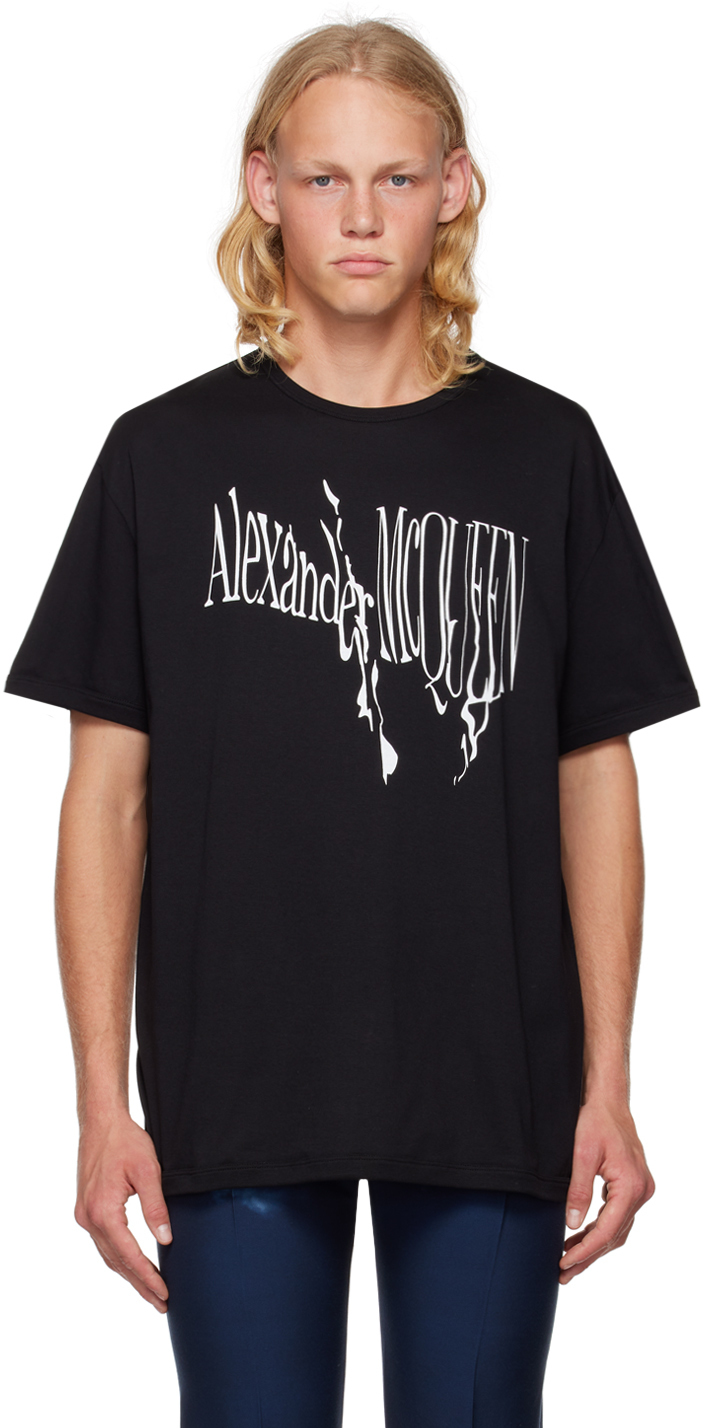 Alexander McQueen Black Printed TShirt Alexander McQueen