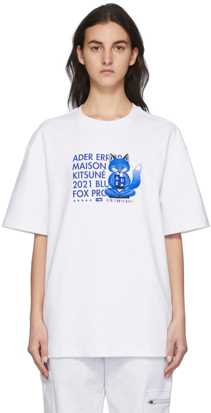 maison kitsune✖️adererror fox sweatshirt | www.jarussi.com.br