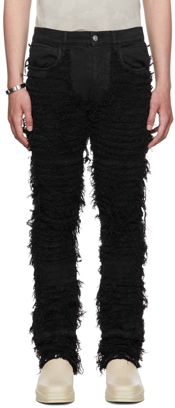 1017 ALYX 9SM Black Leather Ostrich 