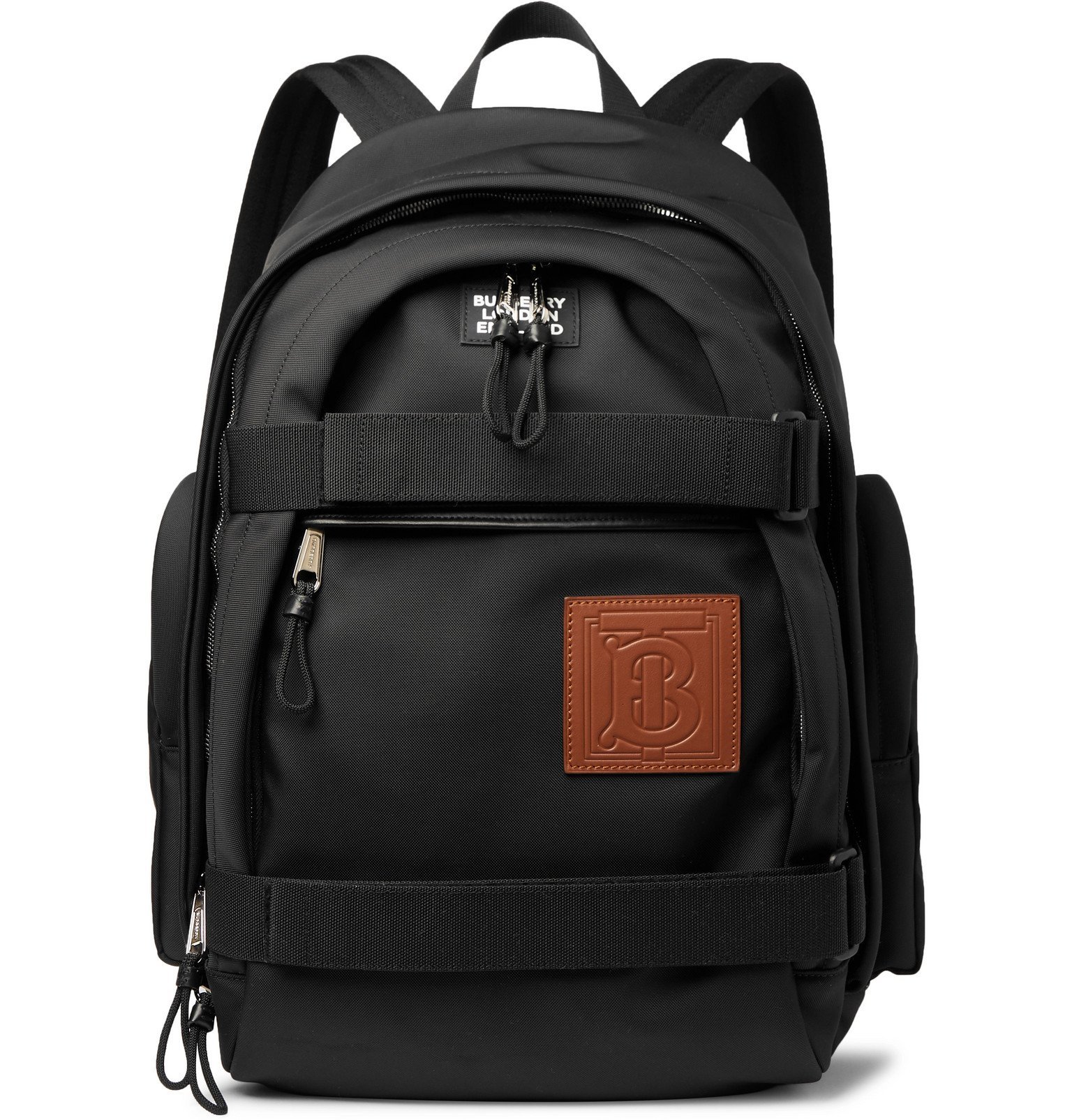 black burberry backpack