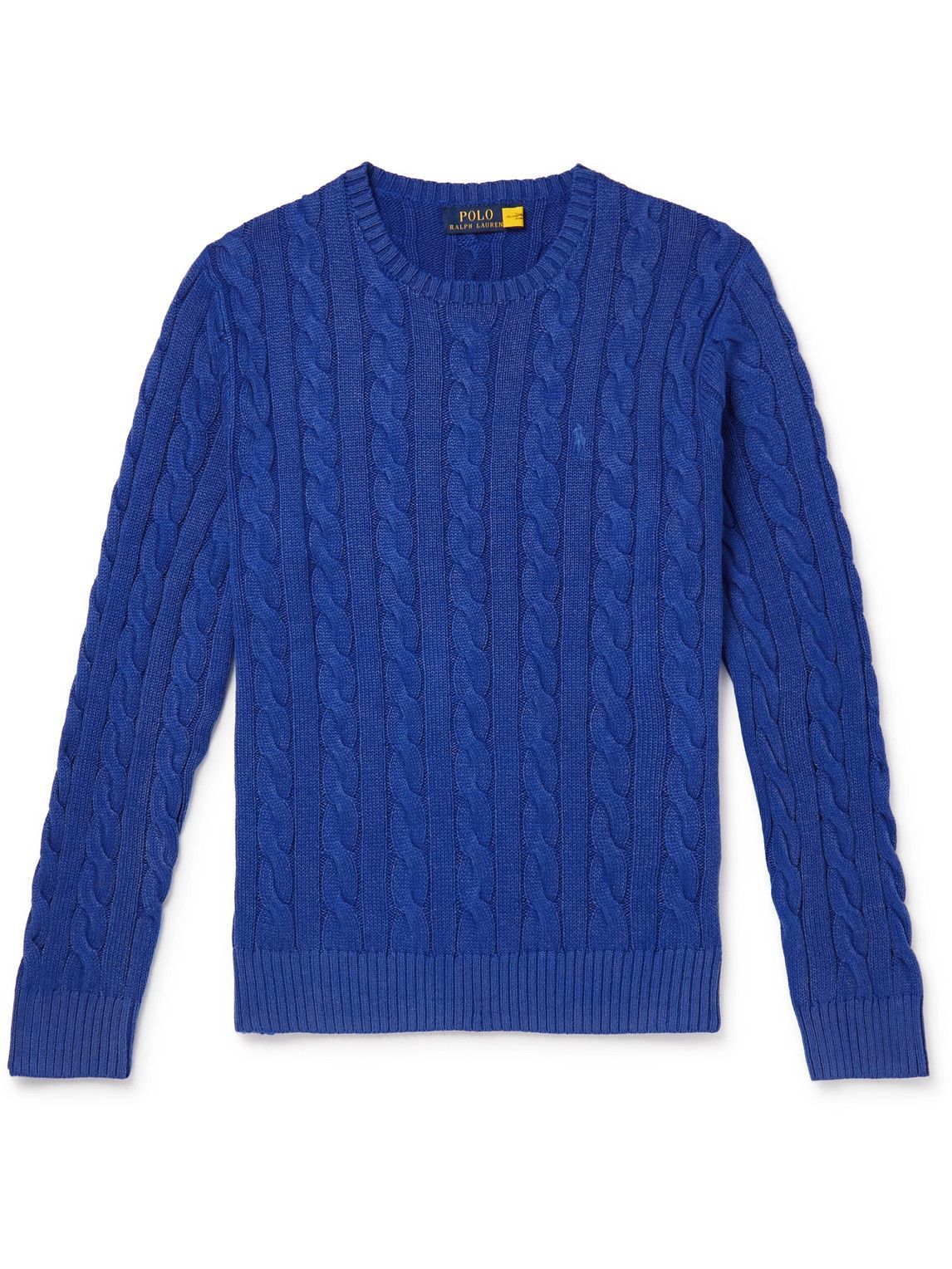Polo Ralph Lauren - Cable-Knit Cotton Sweater - Blue