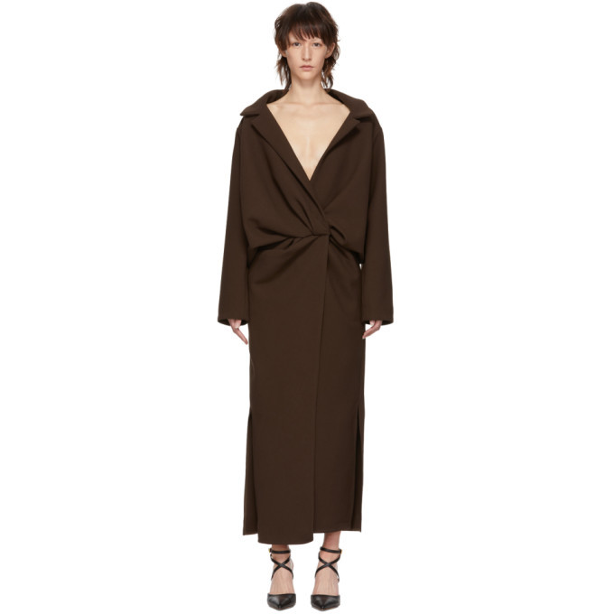 Jacquemus Brown Le Manteau Vaal Dress Jacquemus