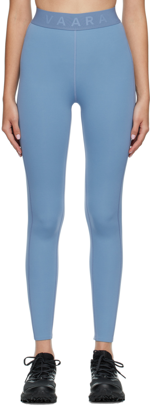 VAARA Blue Nylon Sport Leggings VAARA