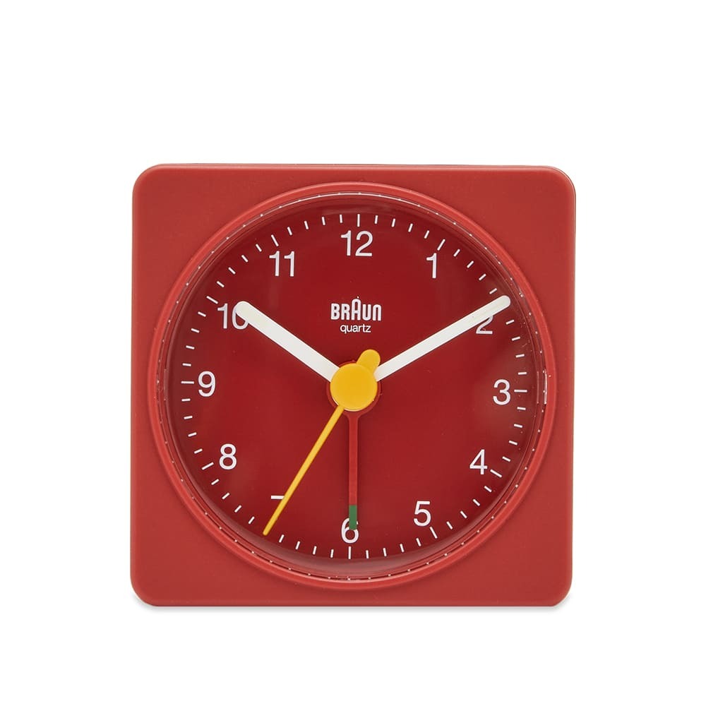 Photo: Braun Classic Travel Alarm Clock in Red