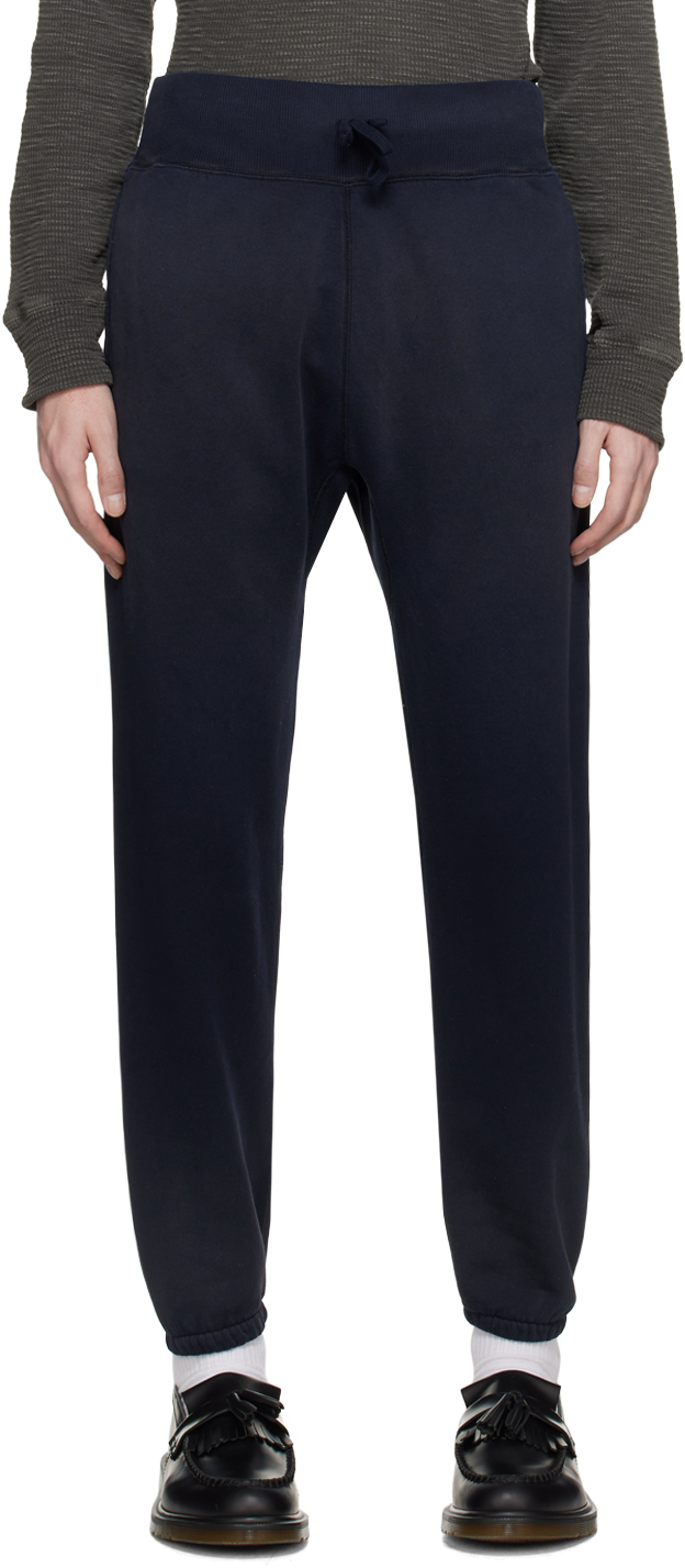 RRL Navy Garment-Dyed Lounge Pants RRL