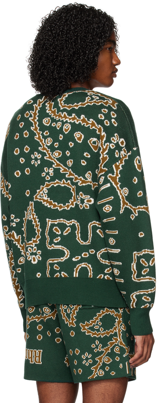 Rhude Green Bandana Sweater Rhude