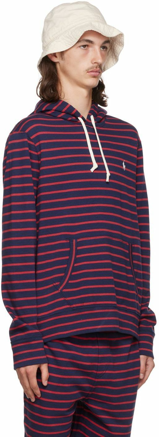 Polo Ralph Lauren Navy & Red Cotton Hoodie