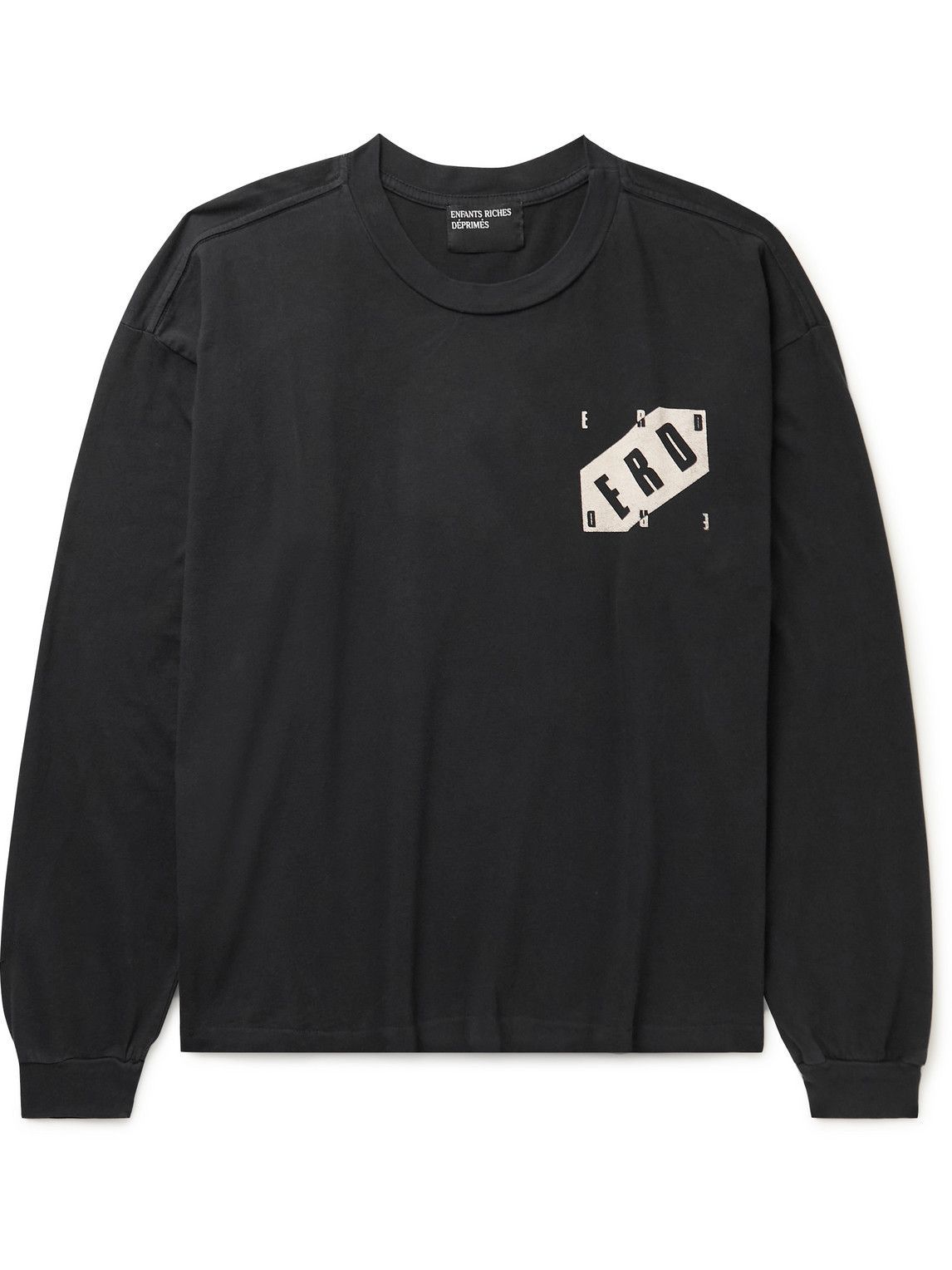 Enfants Riches Déprimés - Logo-Print Cotton-Jersey T-Shirt - Black ...