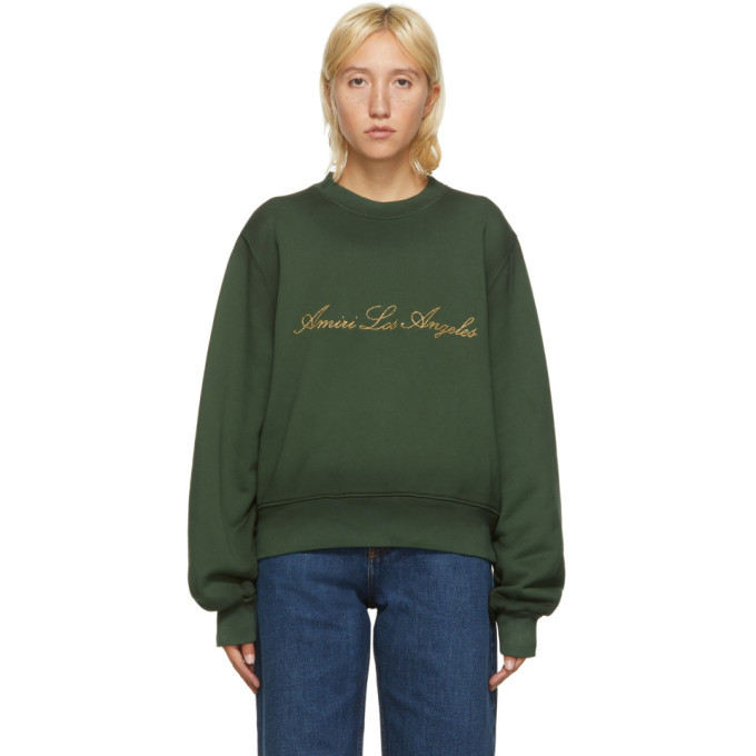 Amiri Green Los Angeles Sweatshirt Amiri