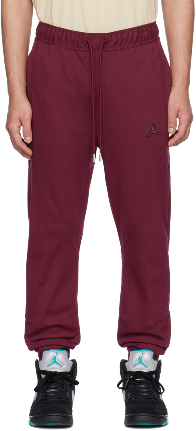 Nike Jordan Burgundy Warm Up Sweatpants Nike Jordan Brand 4529