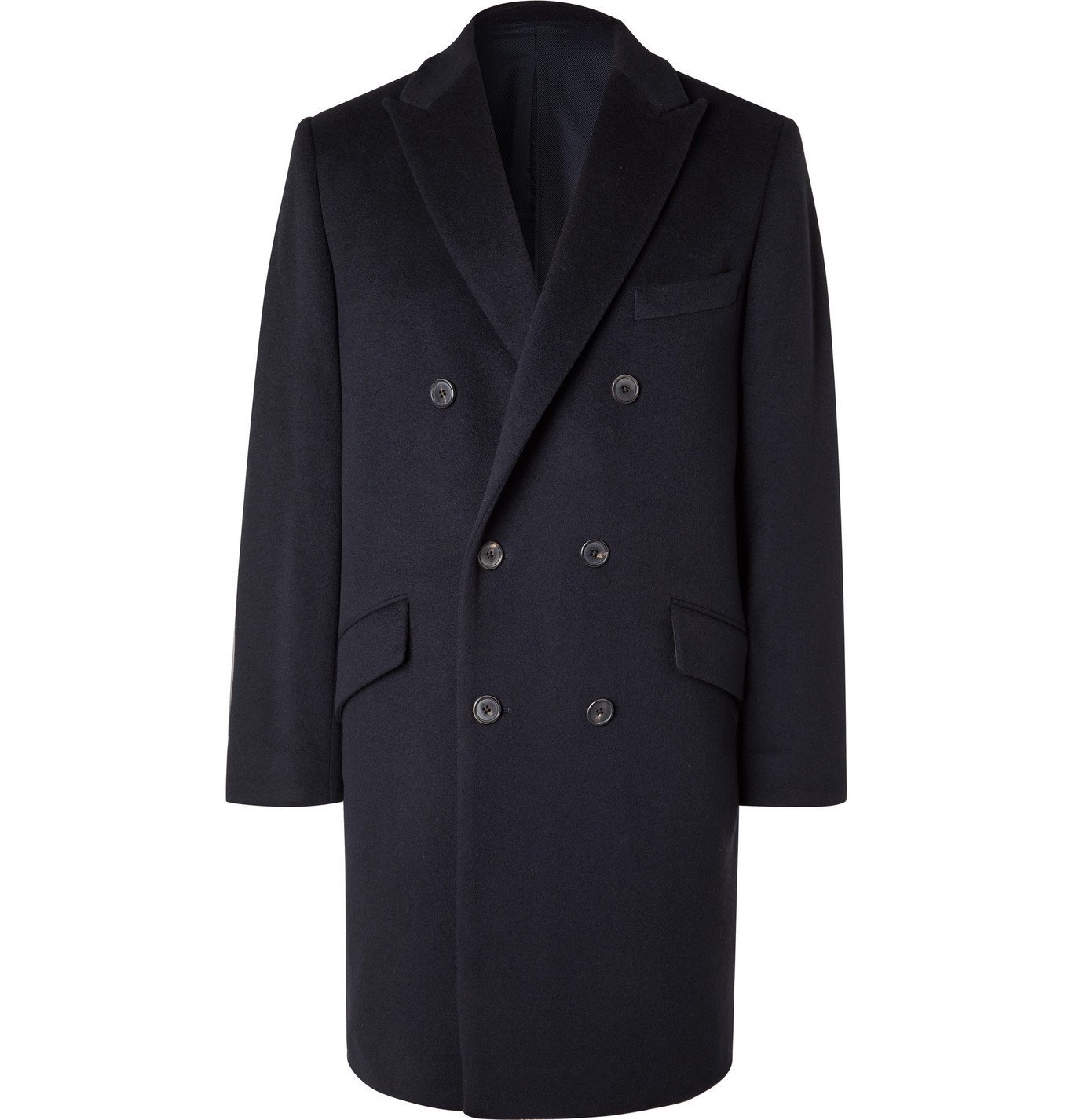 Altea - Double-Breasted Cashmere Coat - Blue Altea