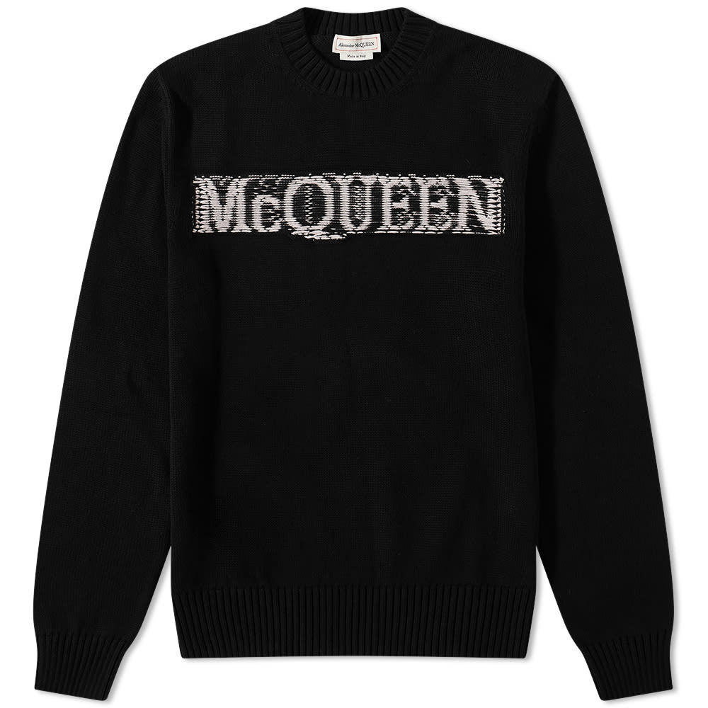 Alexander McQueen Logo Intarsia Crew Knit Alexander McQueen