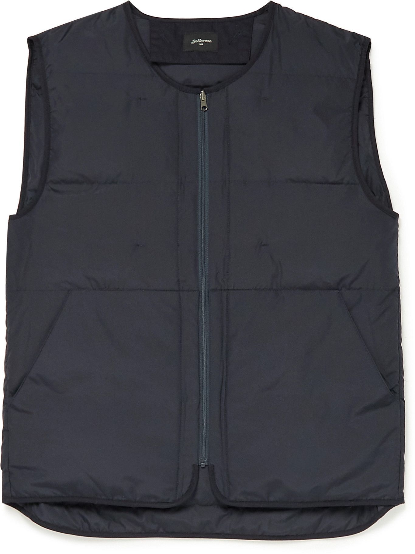 Bellerose - Hoch Quilted Recycled Shell Down Gilet - Blue Bellerose
