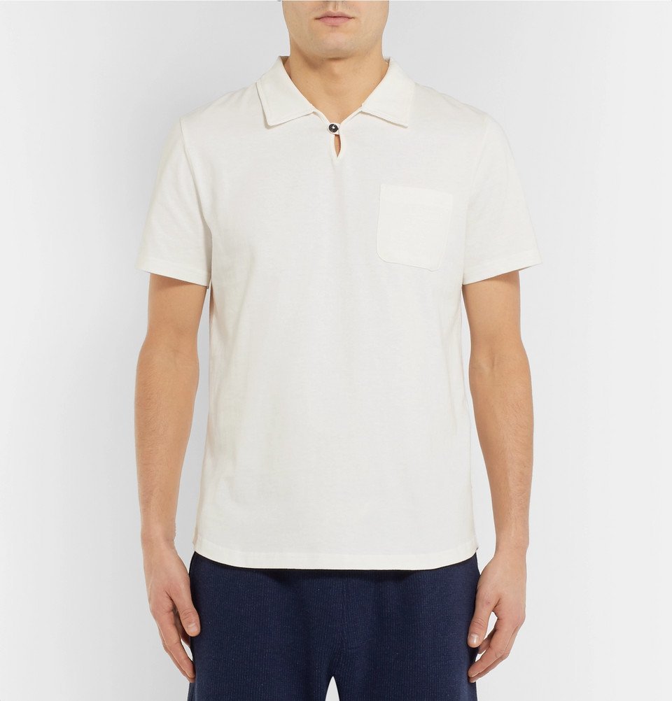 Oliver Spencer - Hawthorn Cotton-Jersey Polo Shirt - Off-white