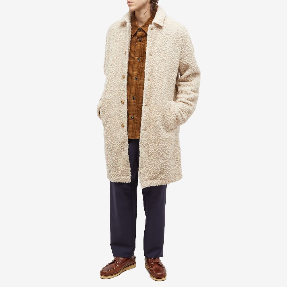 Kestin Men's Edinburgh Overcoat in Oatmeal Wool Fleece Kestin Hare