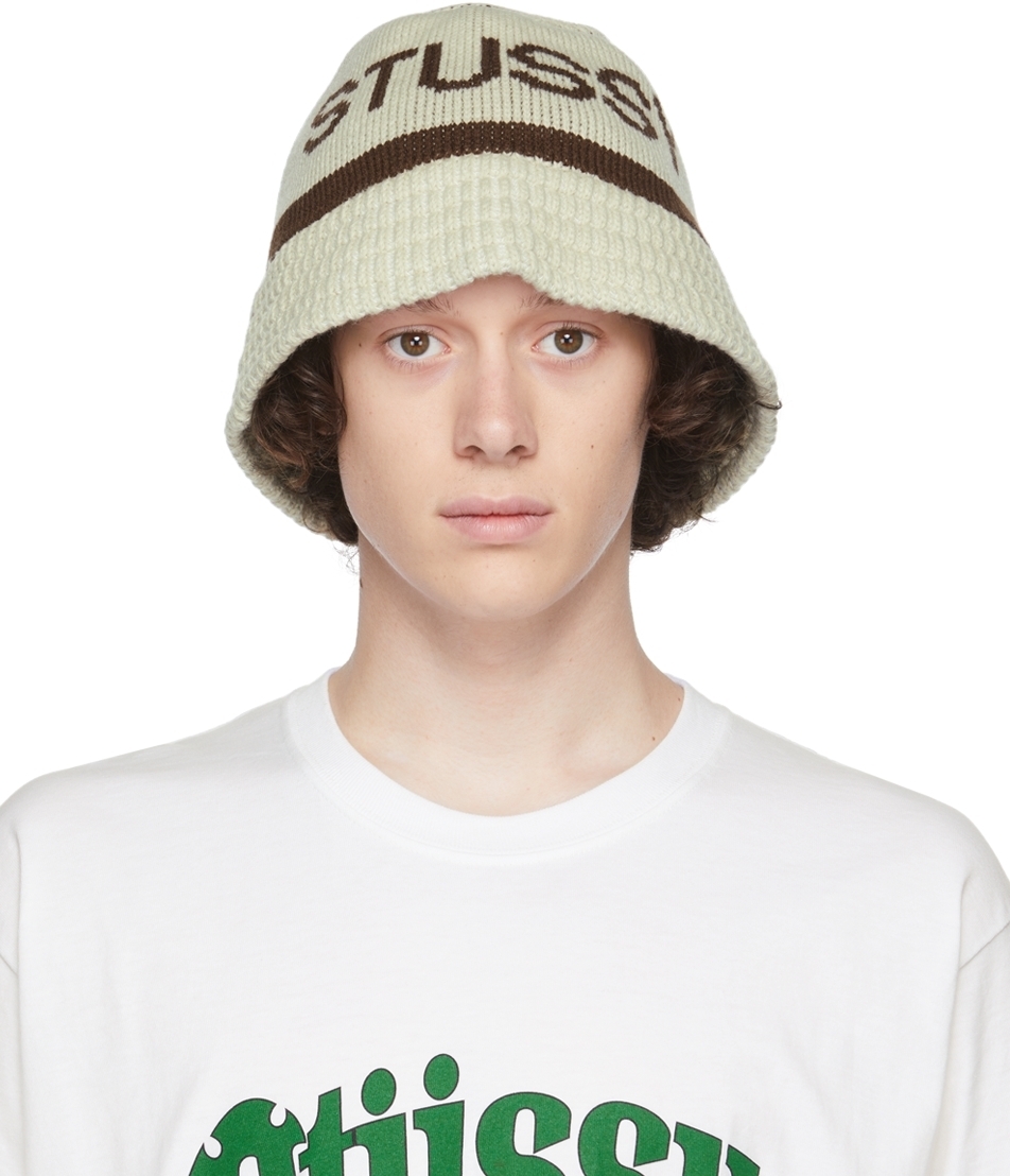 激安 中古 通販 - stussy FAIRISLE BUCKET HAT ニットバケットハット