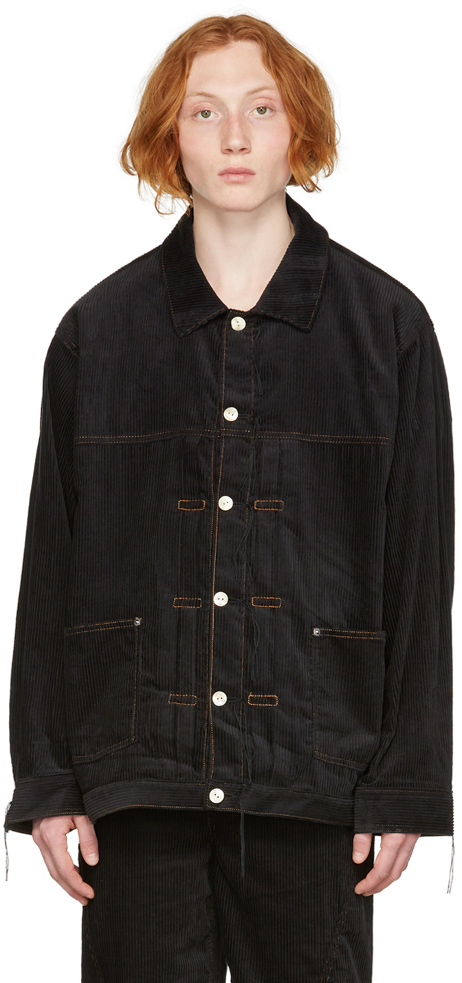 JieDa Black Cotton Jacket JieDa