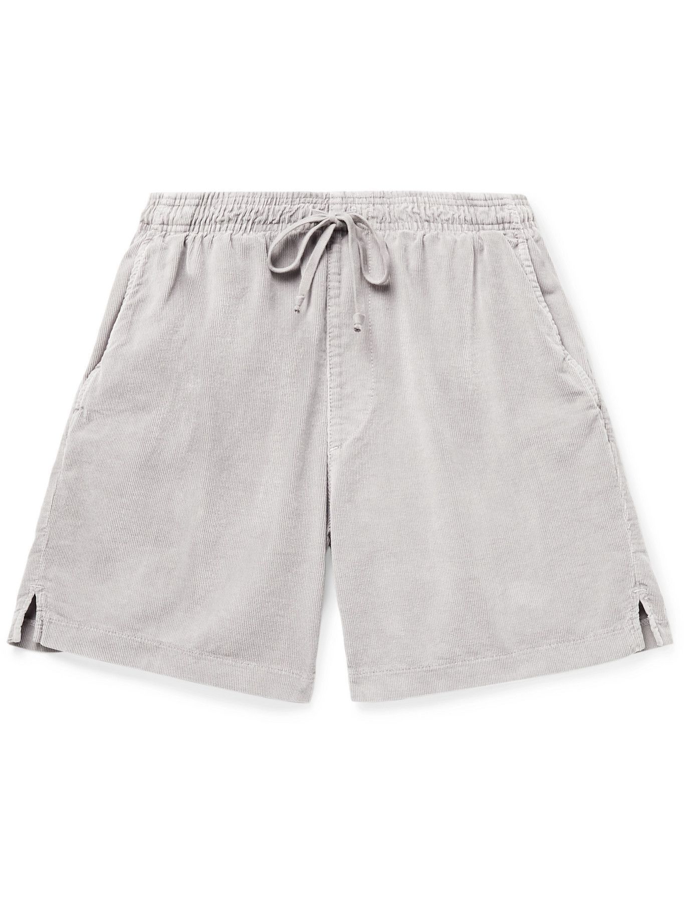 Easy Cotton-Corduroy Drawstring Shorts 