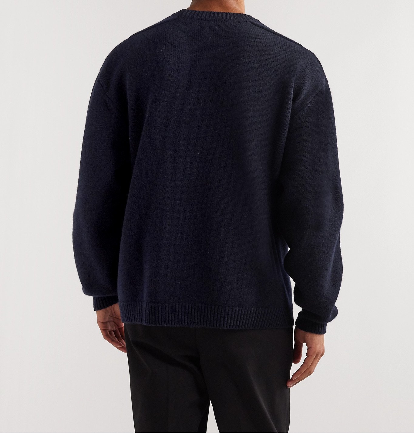 Studio Nicholson - Hemyl Oversized Wool Sweater - Blue Studio