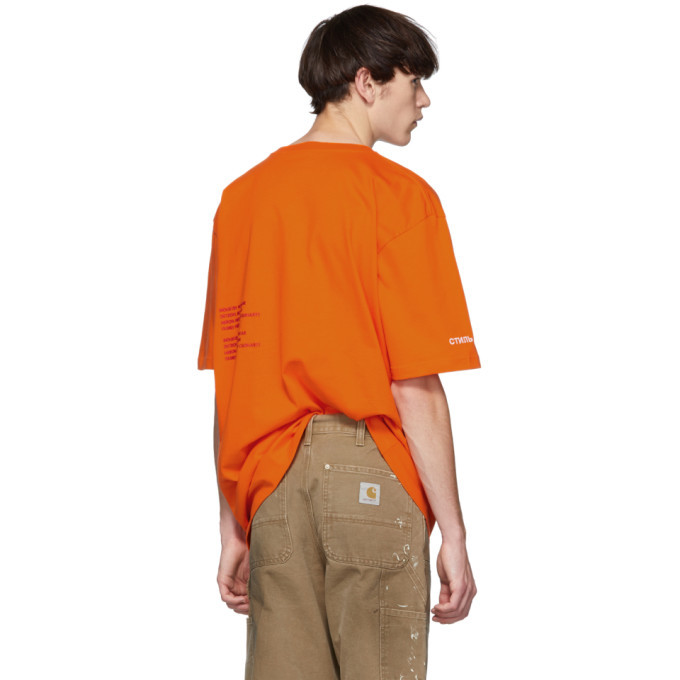Heron Preston Orange Carhartt Edition T-Shirt Heron Preston