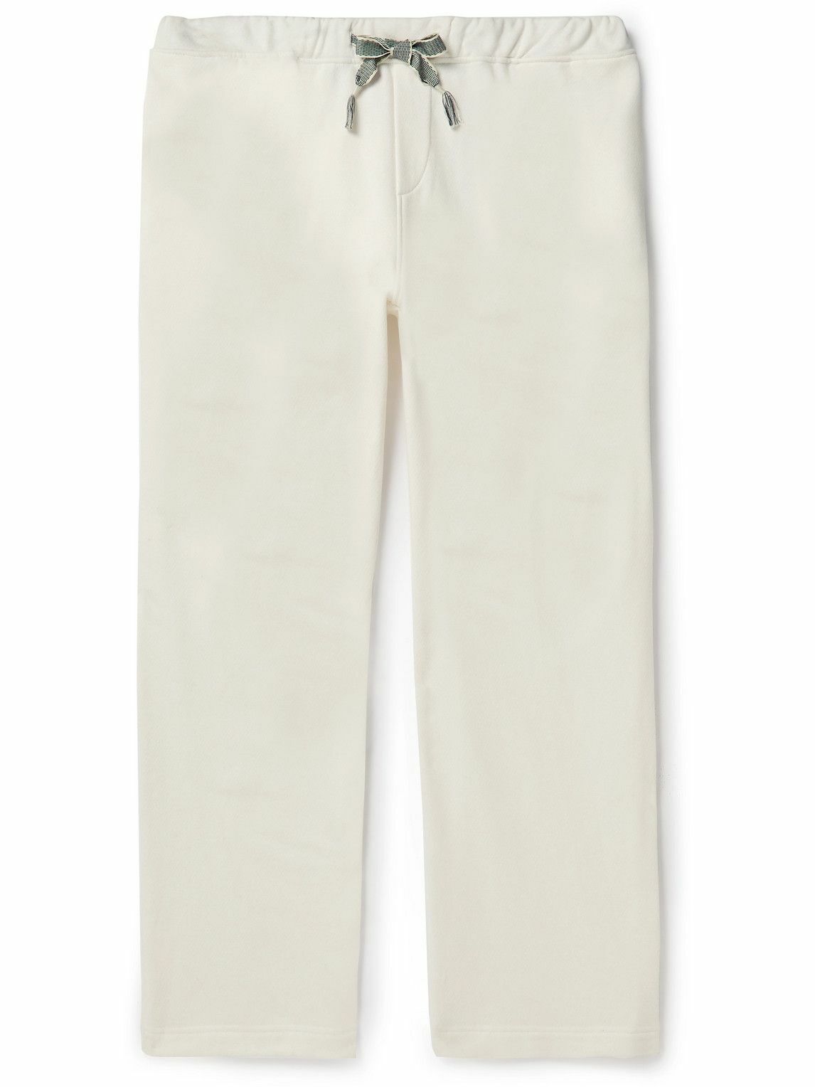 Photo: Orlebar Brown - Durham Straight-Leg Cotton-Jersey Sweatpants - White