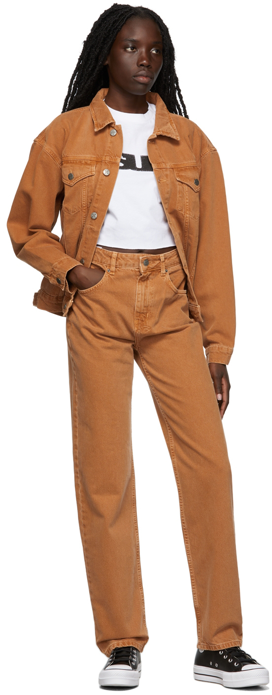 Ksubi Tan Oversized Denim Jacket Ksubi