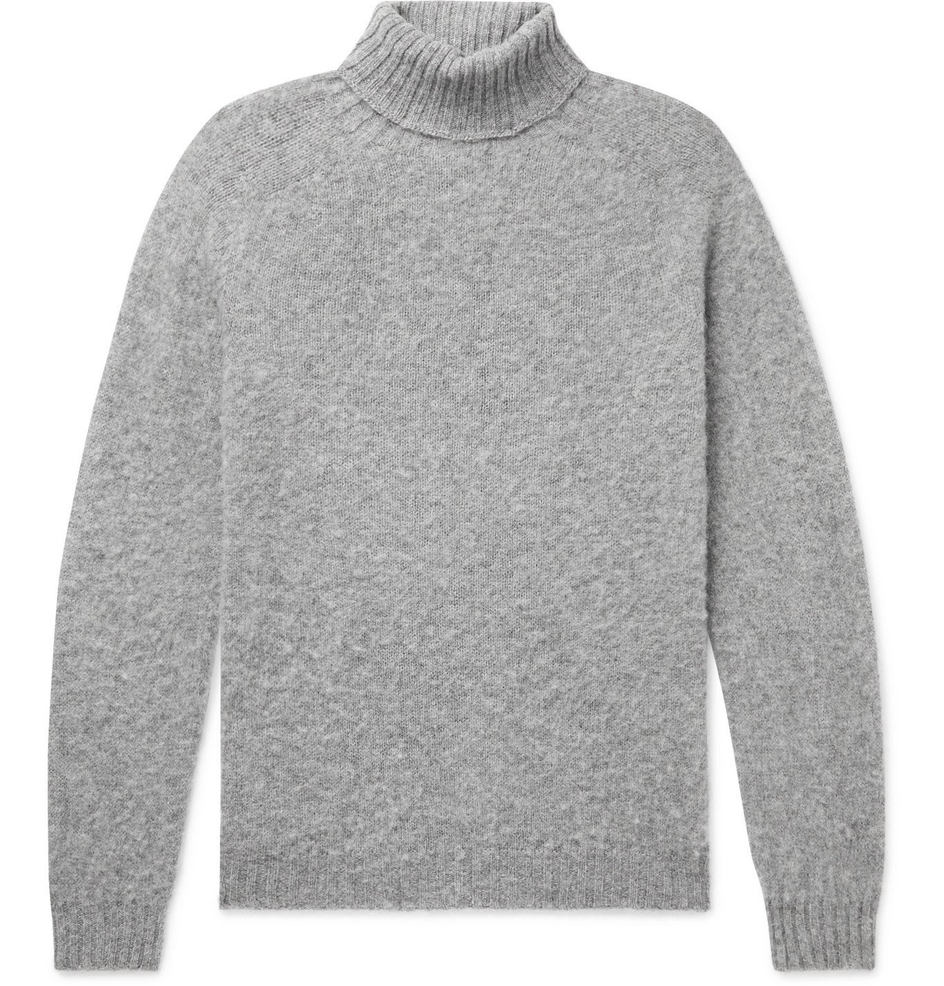 Howlin' - Sylvester Slim-Fit Mélange Wool Rollneck Sweater - Gray ...