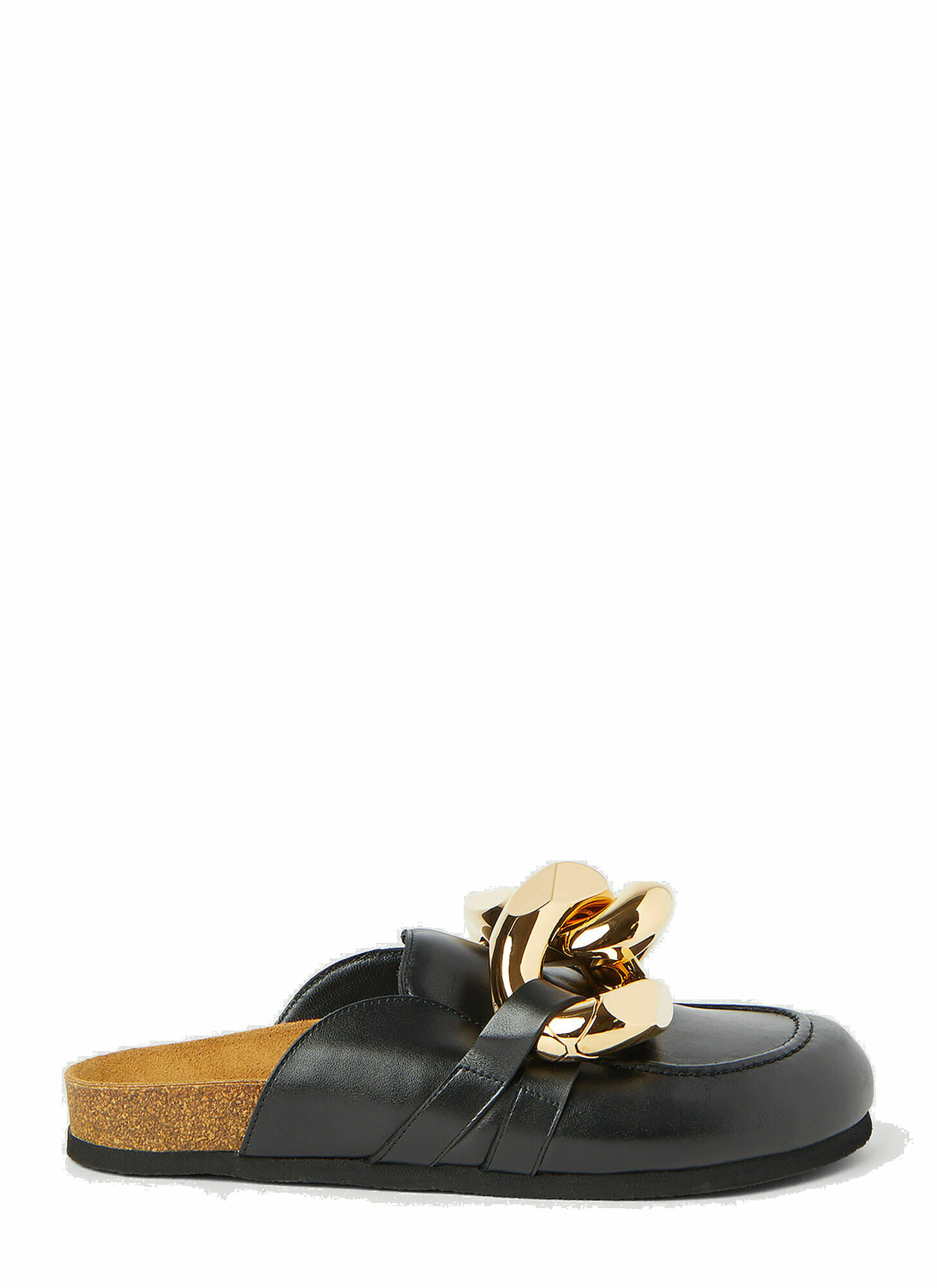 Photo: Chain Leather Loafers in Black
