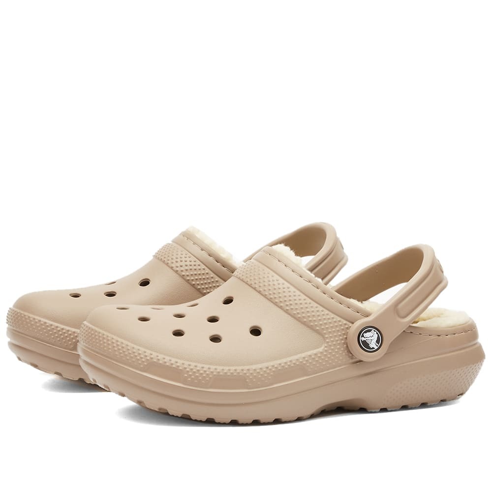 Crocs Classic Lined Clog in Mushroom/Bone Crocs