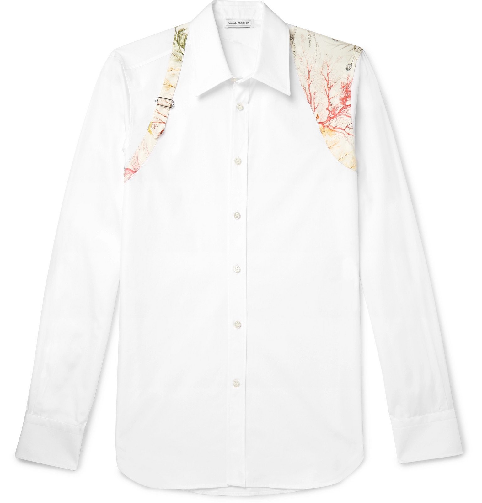 Slim-Fit Harness-Detailed Cotton-Poplin 