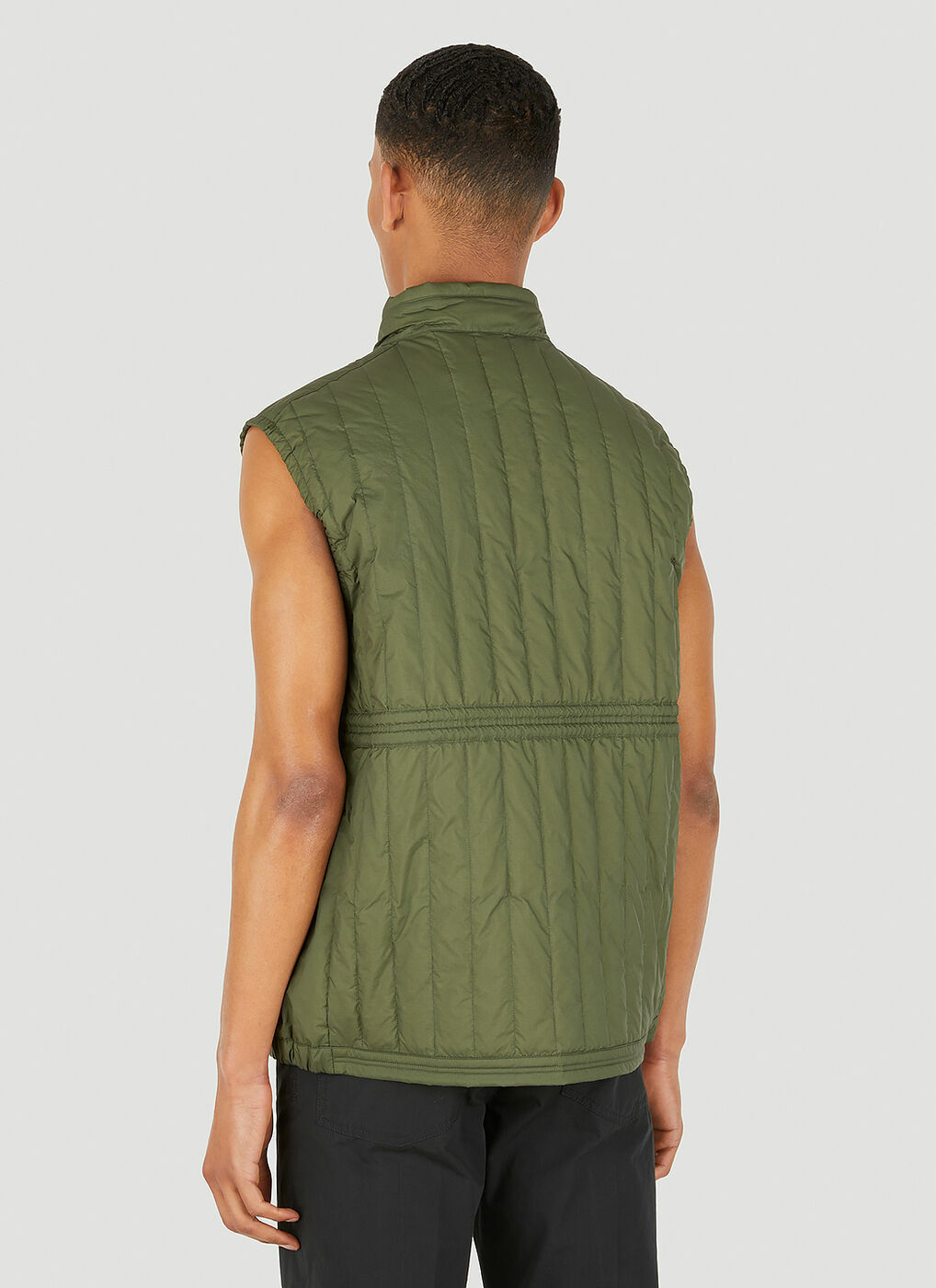 Retz Sleeveless Jacket In Green Moncler