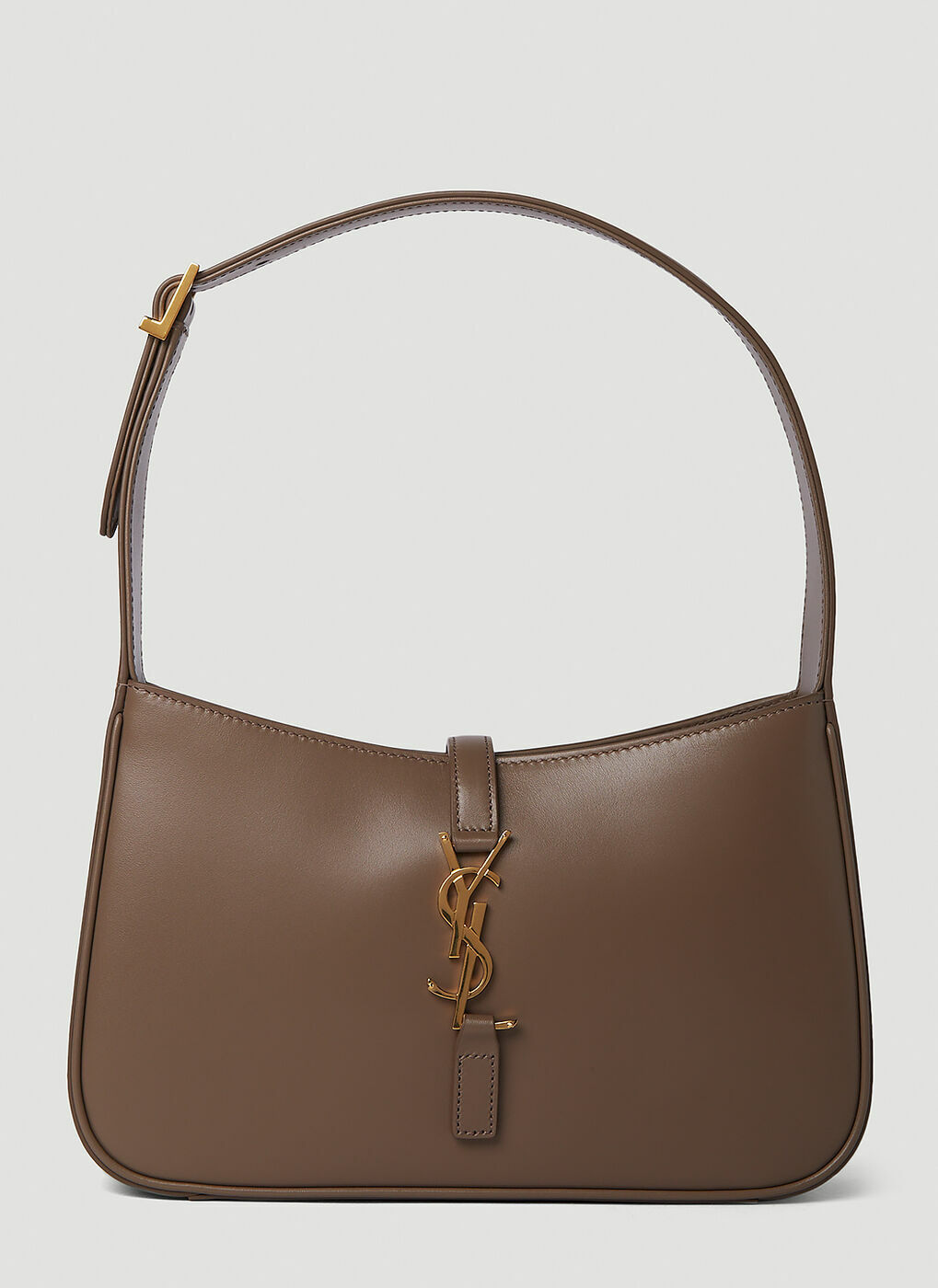 Le 5 à 7 Hobo Shoulder Bag in Brown Saint Laurent