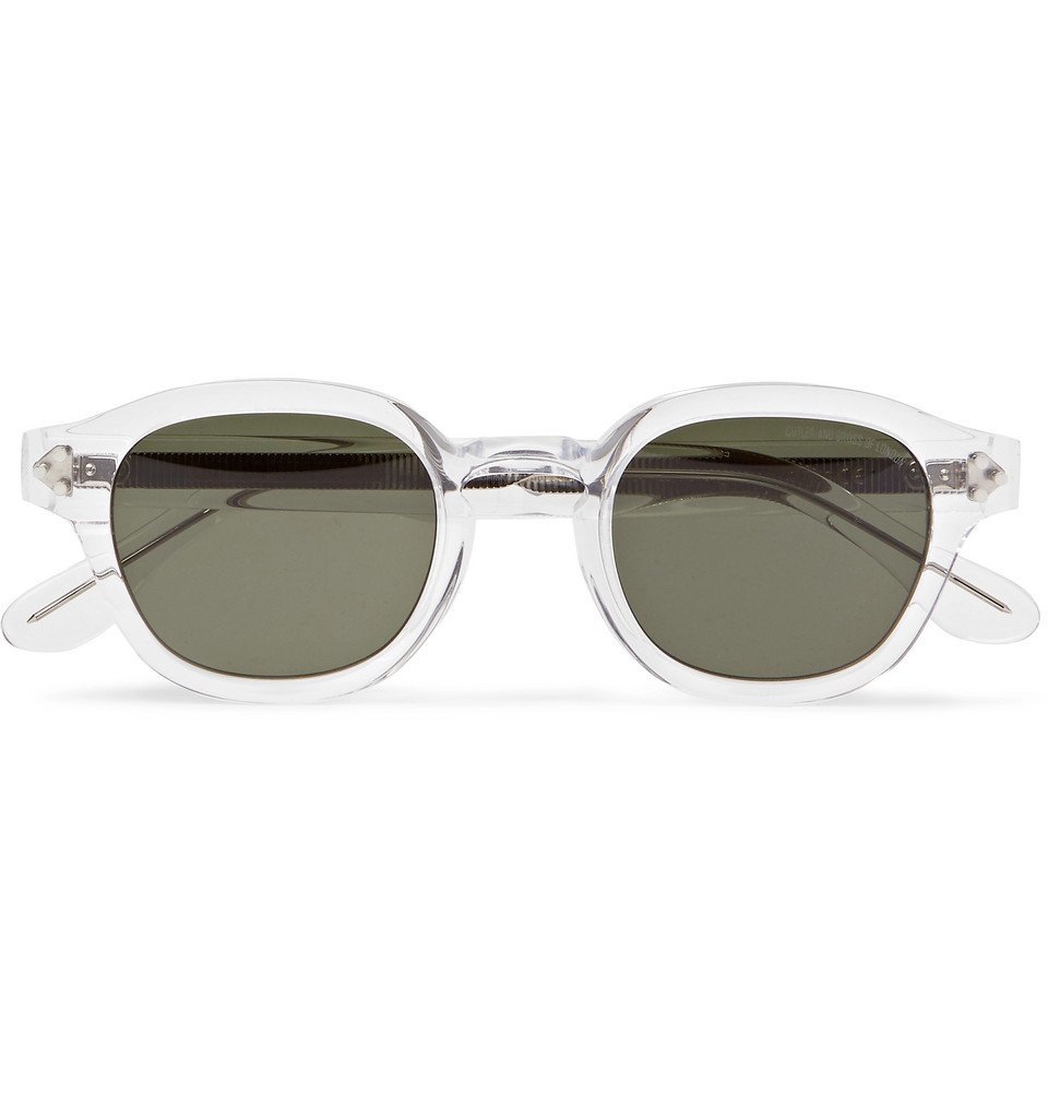 Cutler And Gross Round Frame Acetate Sunglasses Men Clear Cutler And Gross 