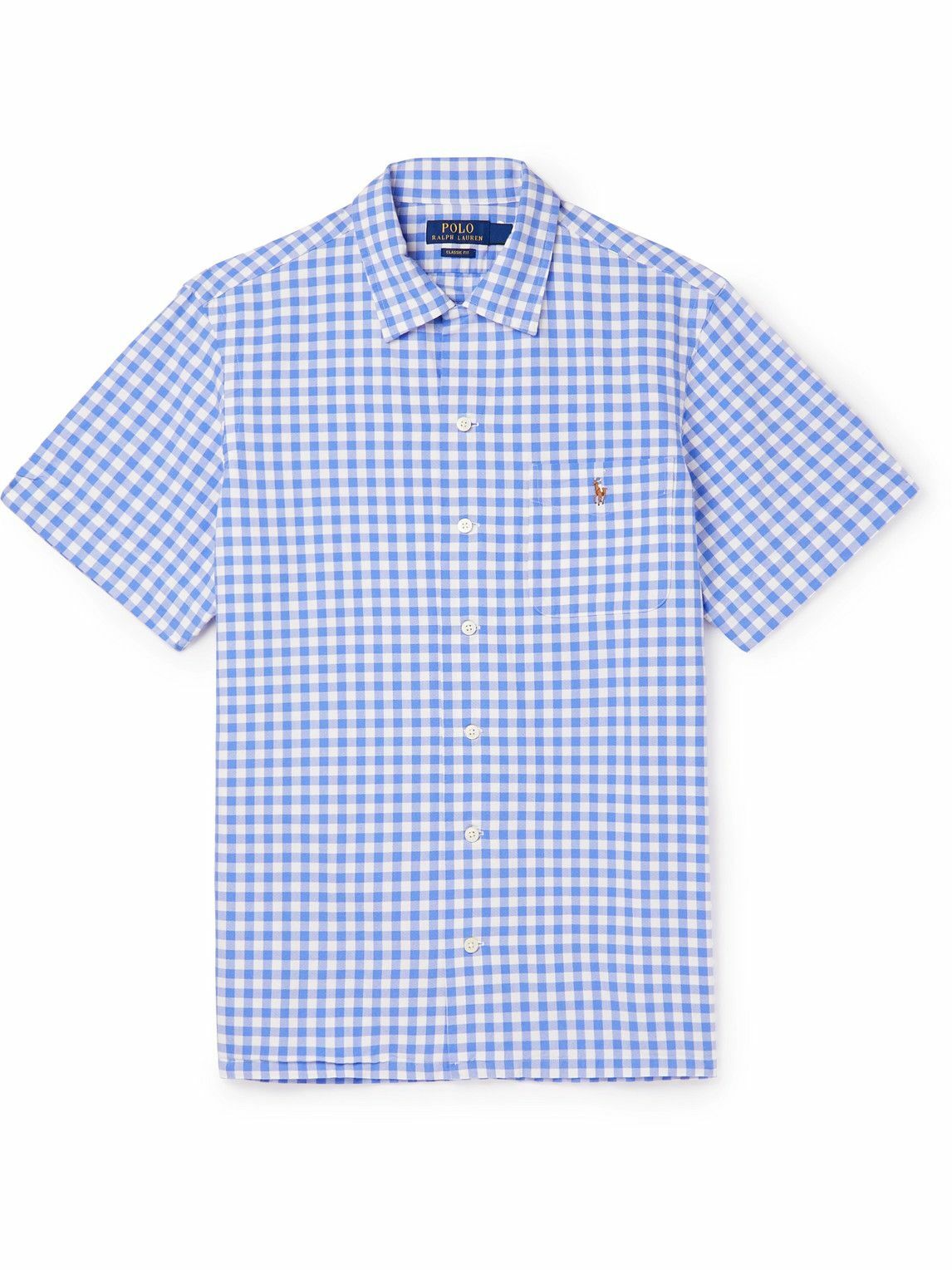 Polo Ralph Lauren - Logo-Embroidered Checked Cotton Oxford Shirt - Blue