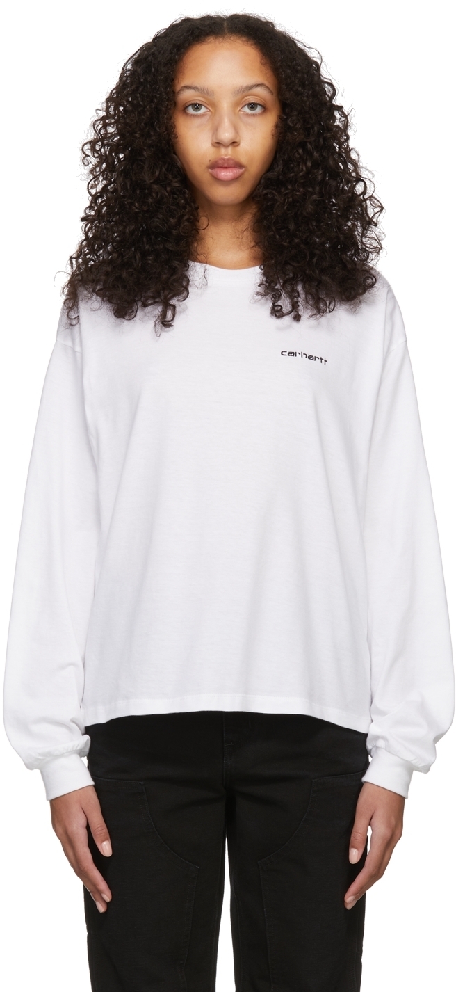 Carhartt Work In Progress White Script 
